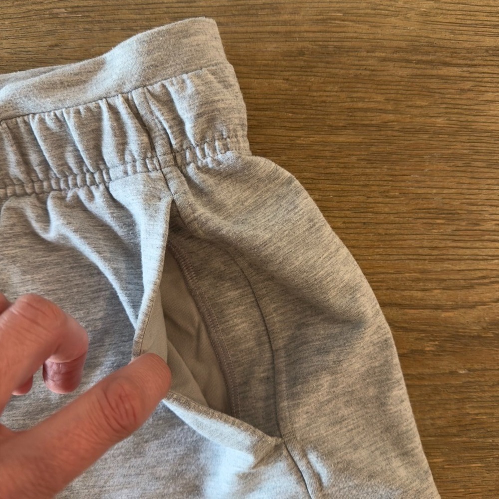 Lululemon‎ Inner Glow High Rise Short 3"-heathered grey-Modal #W7BB5S-Size 2 - Picture 2 of 12